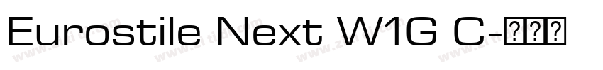 Eurostile Next W1G C字体转换 Eurostile Next W1G C字体转换